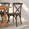 Merrick Lane Davisburg Stackable Wooden Cross Back Bistro Dining Chair